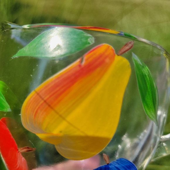 Painted Fruit Cream & Sugar Salt & Pepper ~ 1960s ~ Gay Fad ~ Bartlett Collins ? - Picture 9 of 10